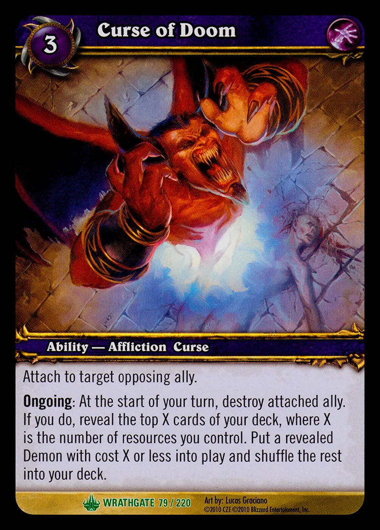 Card scan: Curse of Doom