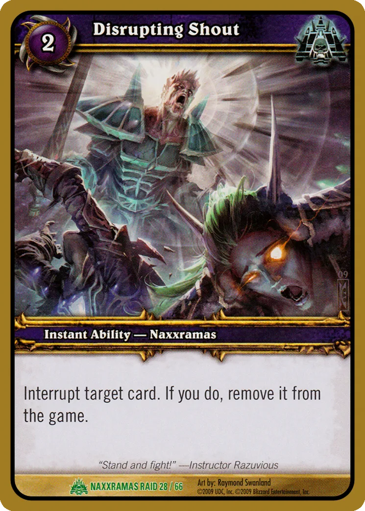 Card scan: Disrupting Shout