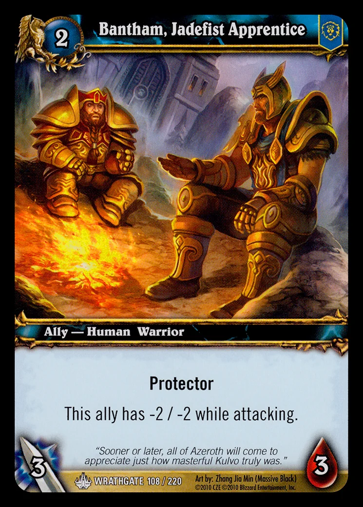 Card scan: Bantham, Jadefist Apprentice