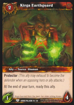 Card scan: Kirga Earthguard