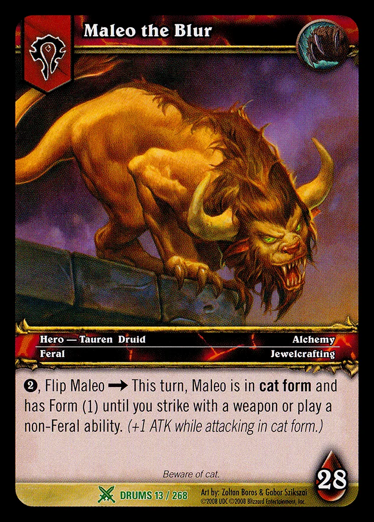 Card scan: Maleo the Blur