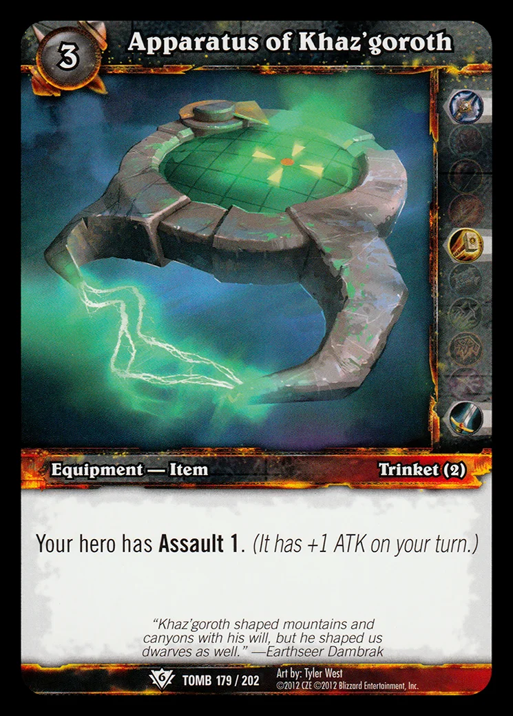 Card scan: Apparatus of Khaz'goroth