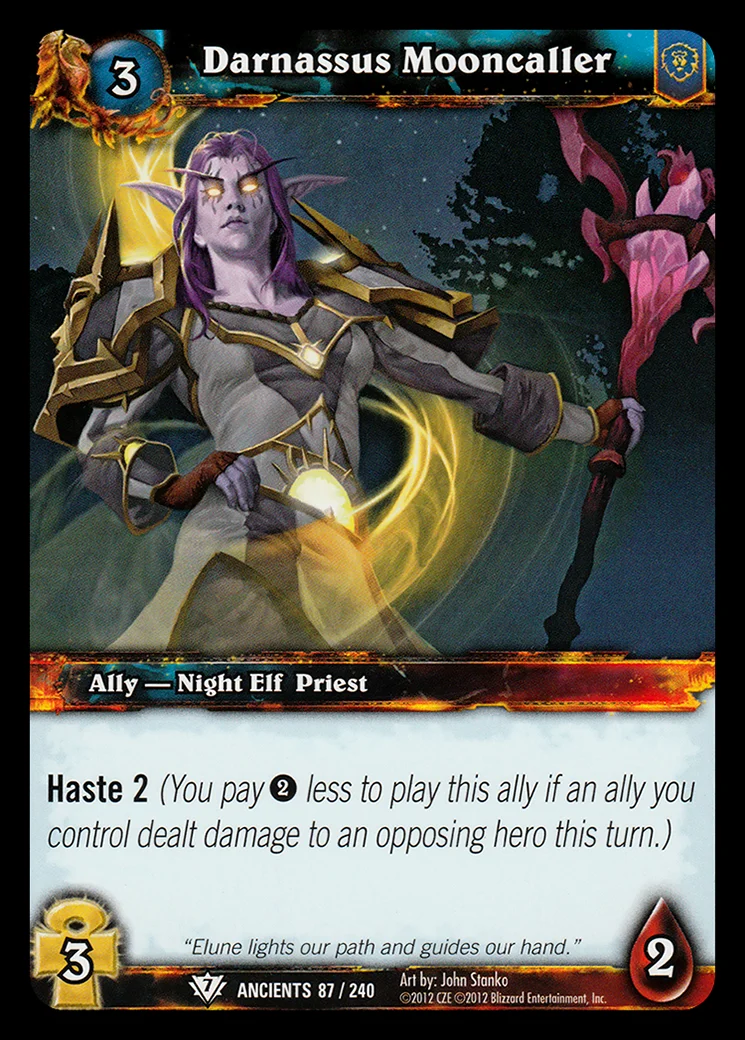 Card scan: Darnassus Mooncaller