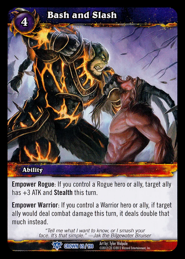 Card scan: Bash and Slash