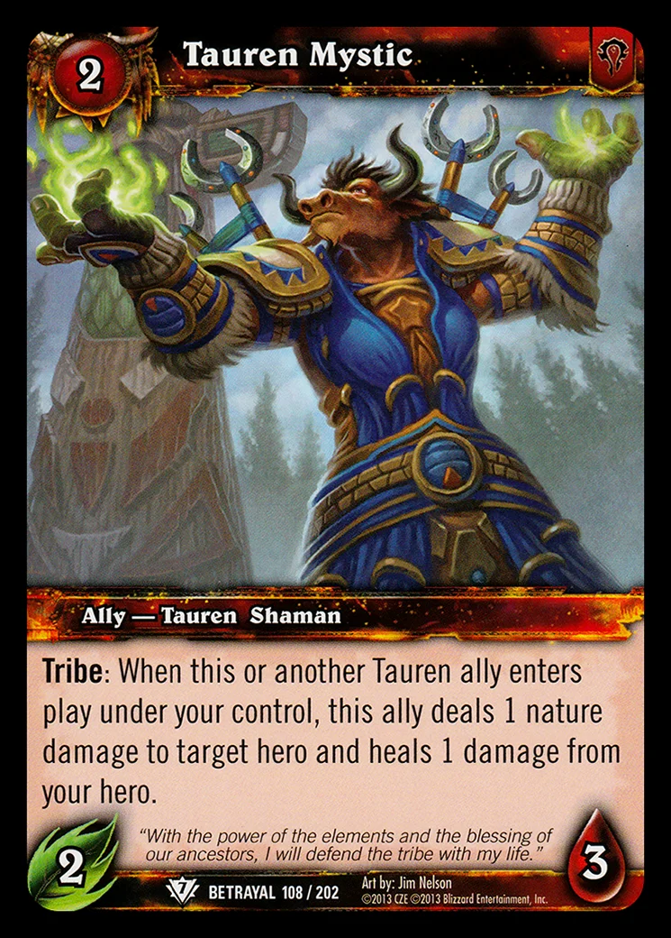 Card scan: Tauren Mystic