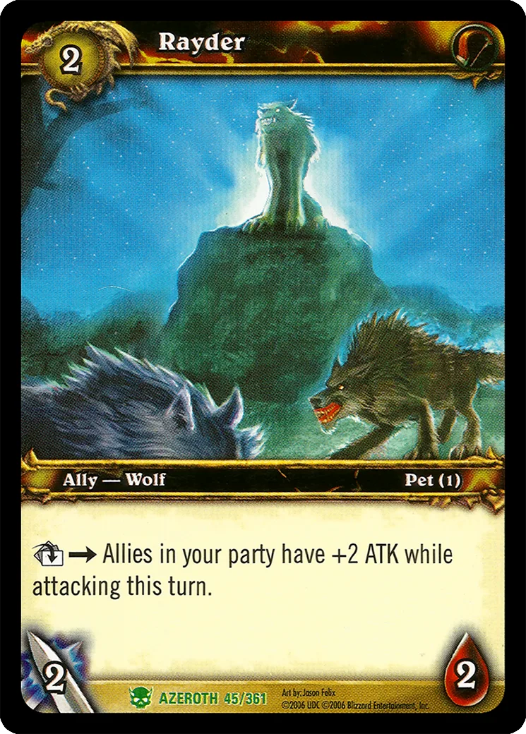 Card scan: Rayder