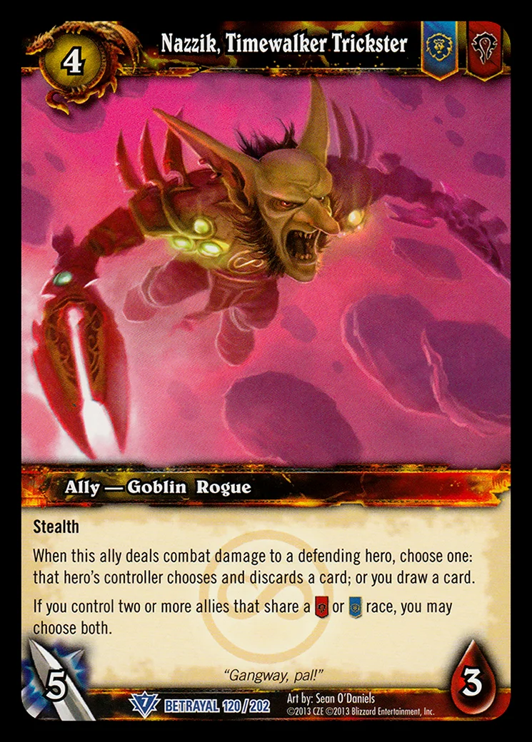 Card scan: Nazzik, Timewalker Trickster