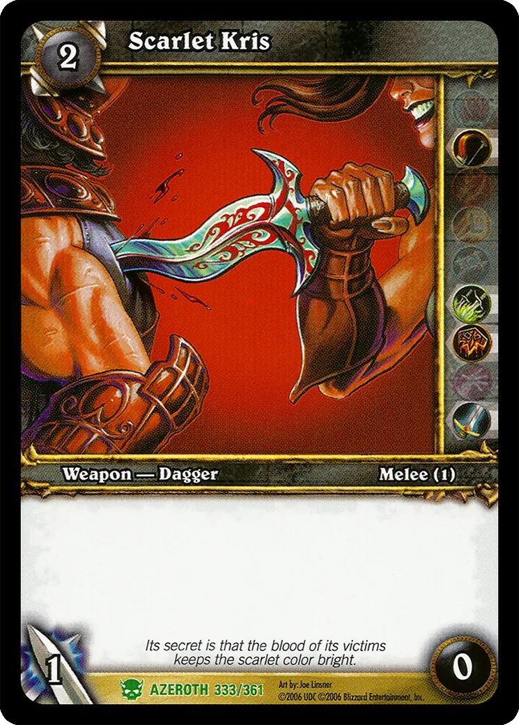 Card scan: Scarlet Kris