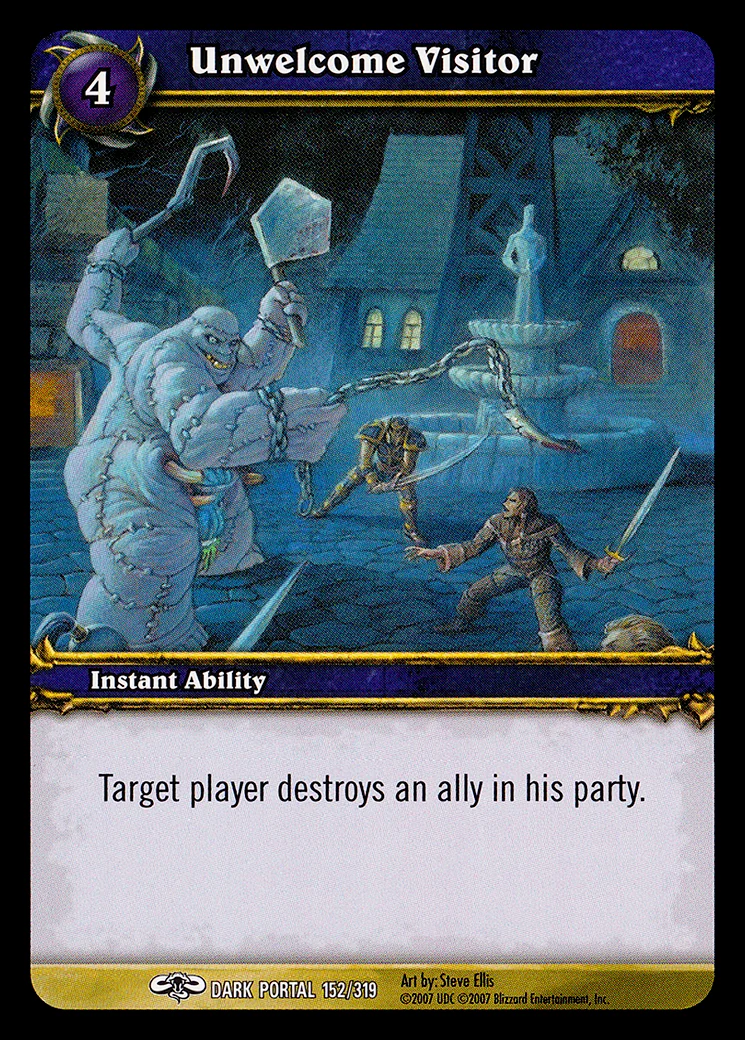 Card scan: Unwelcome Visitor