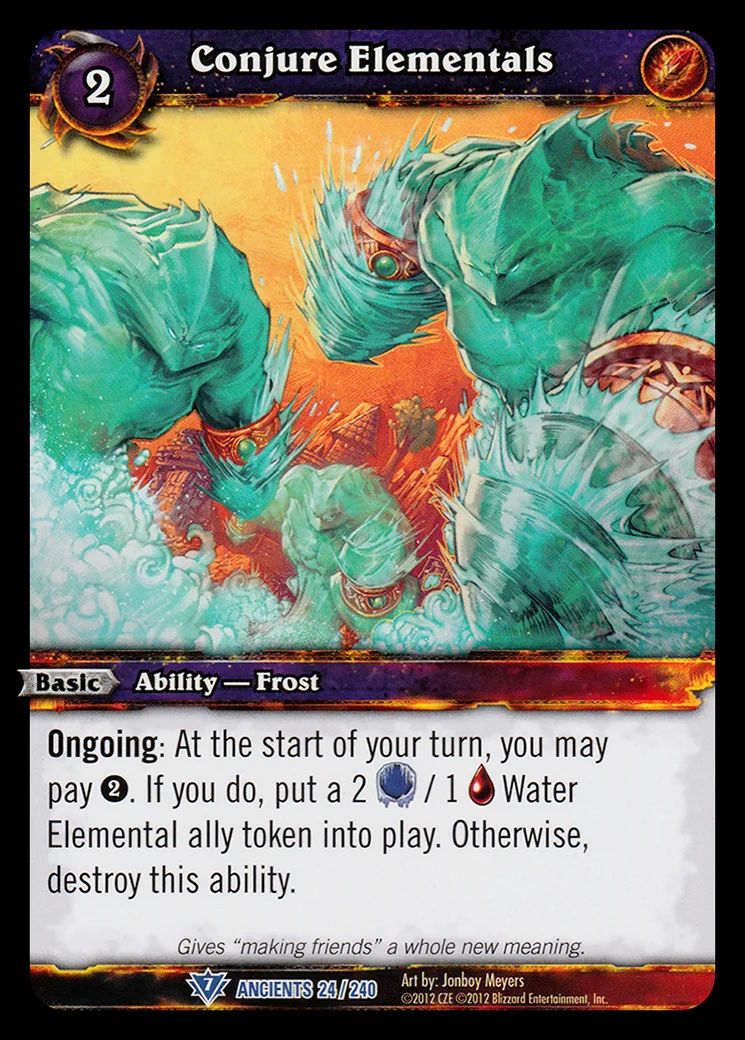 Card scan: Conjure Elementals