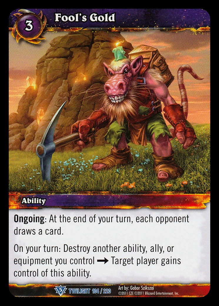 Card scan: Fool's Gold