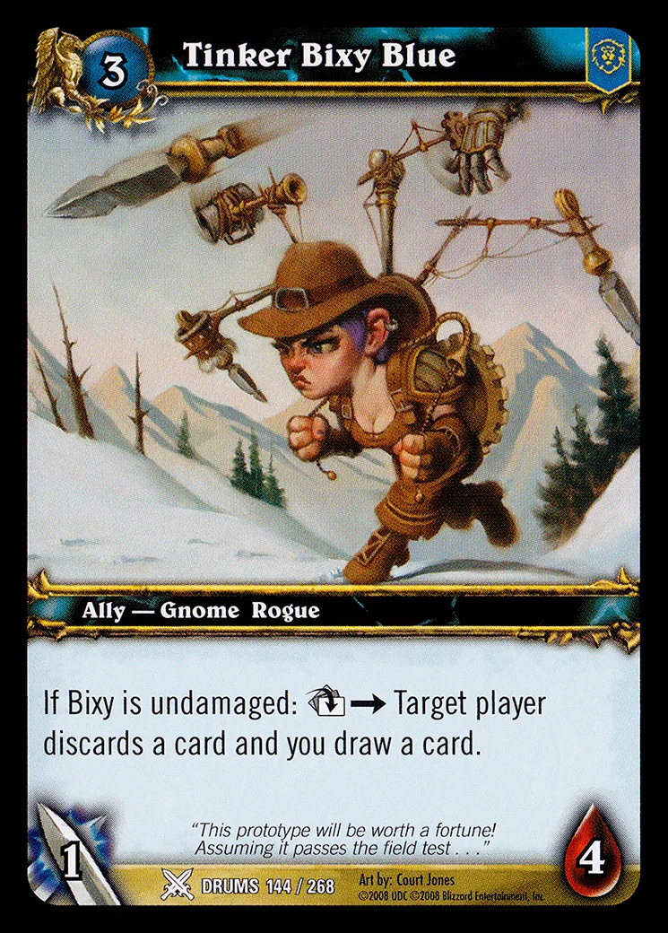 Card scan: Tinker Bixy Blue