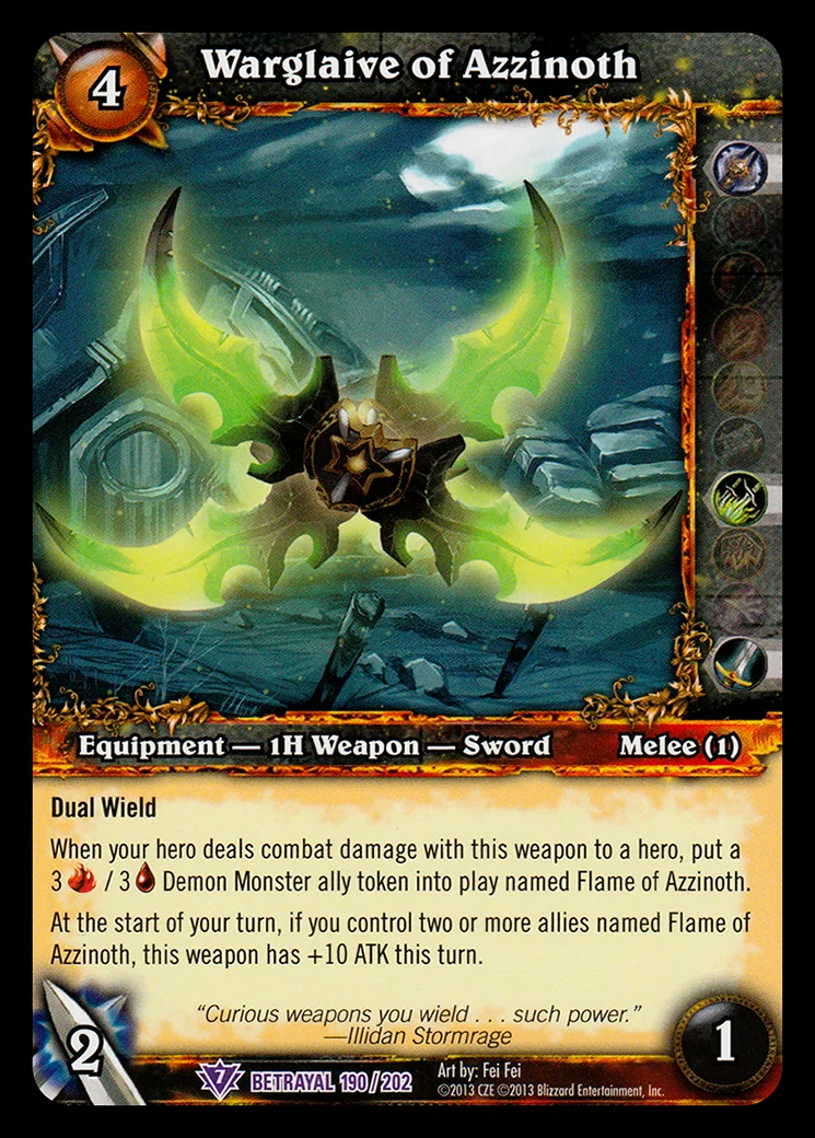 Card scan: Warglaive of Azzinoth