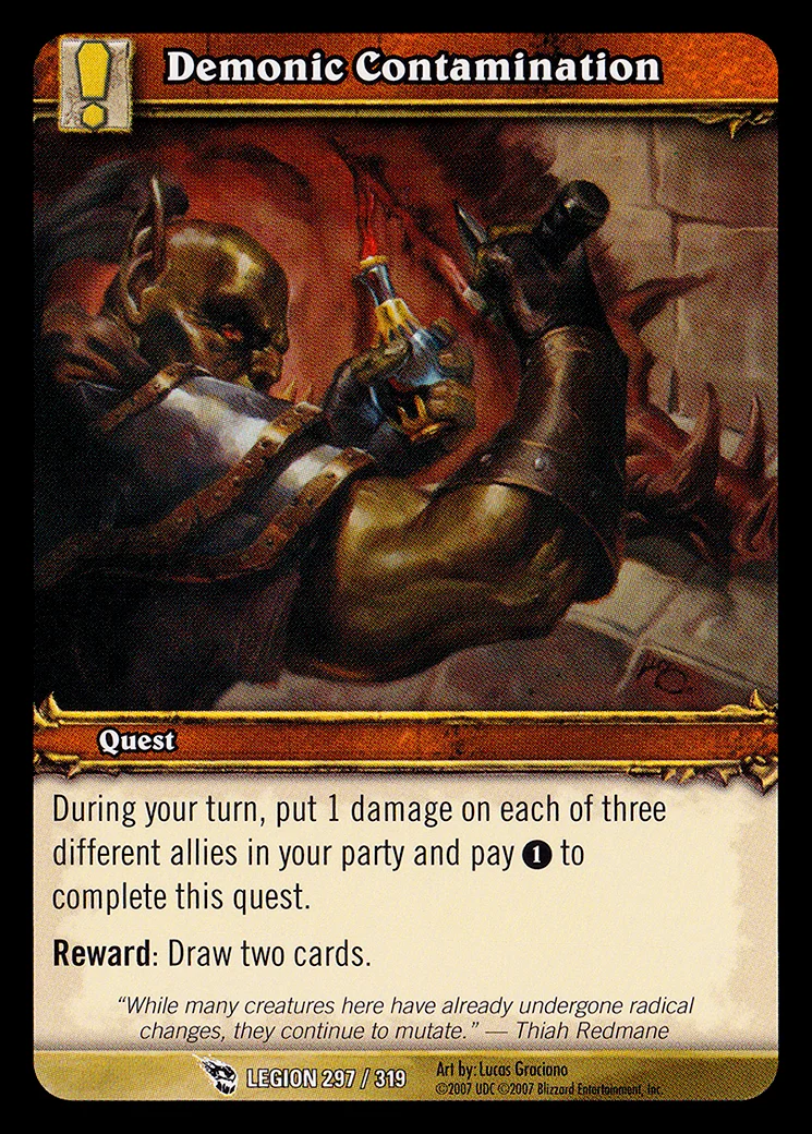 Card scan: Demonic Contamination