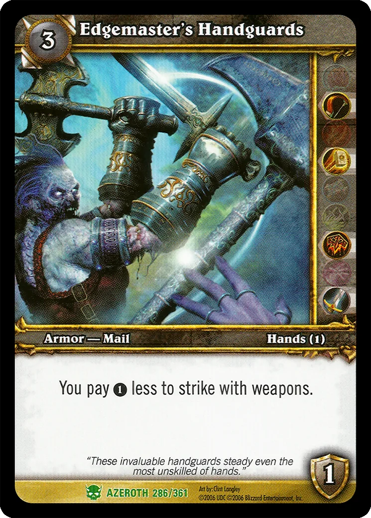Card scan: Edgemaster's Handguards