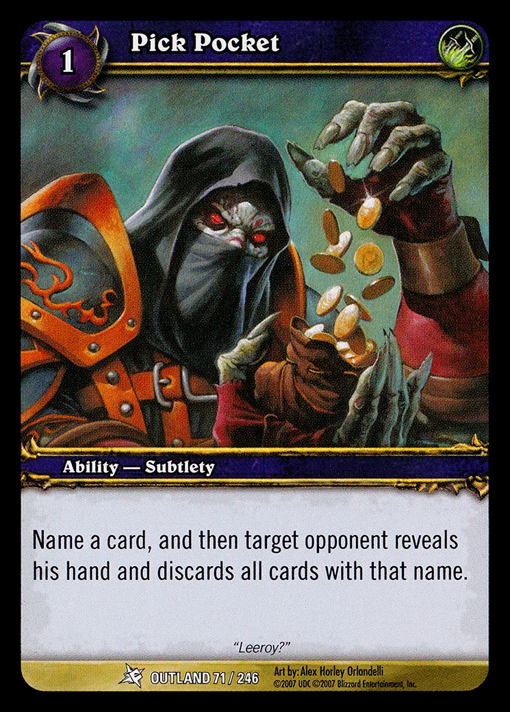 Card scan: Pick Pocket