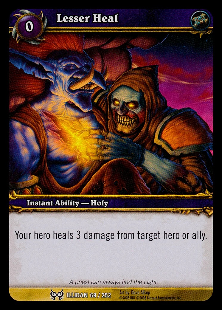 Card scan: Lesser Heal