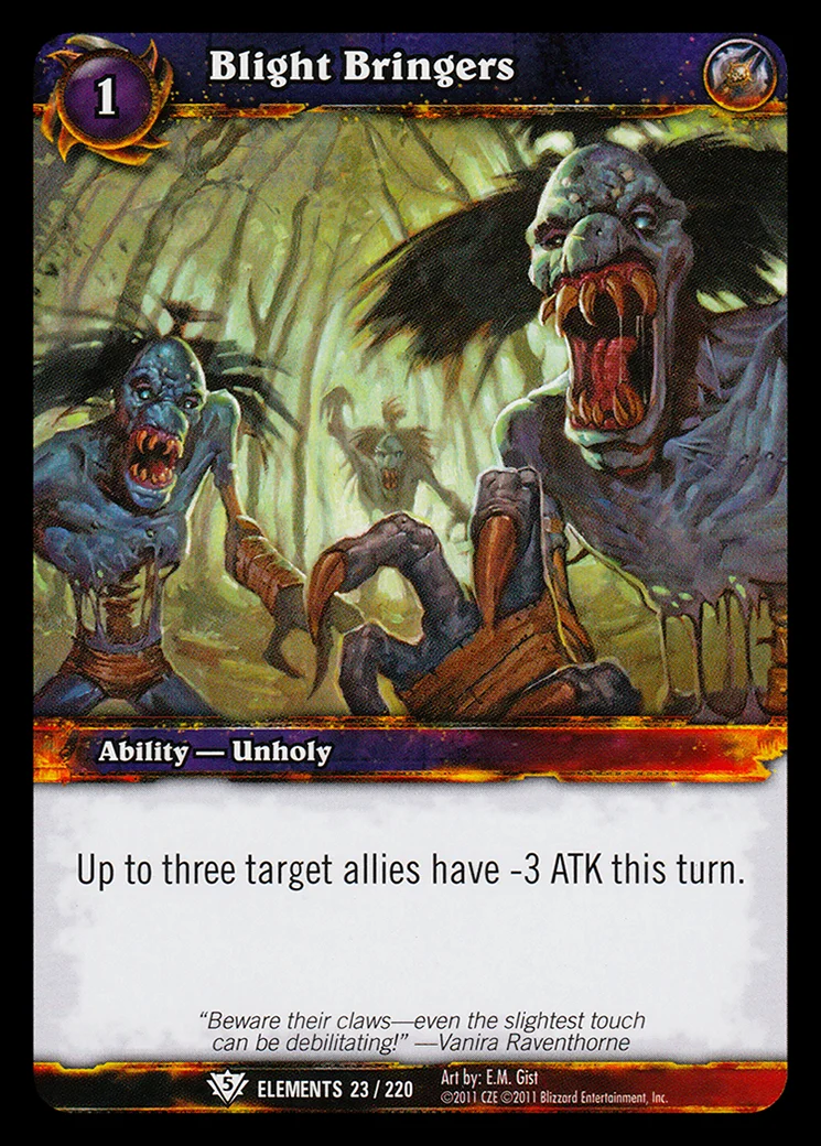 Card scan: Blight Bringers