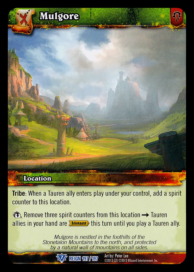Card scan: Mulgore