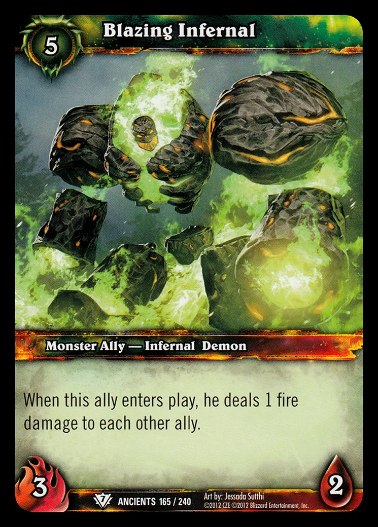 Card scan: Blazing Infernal