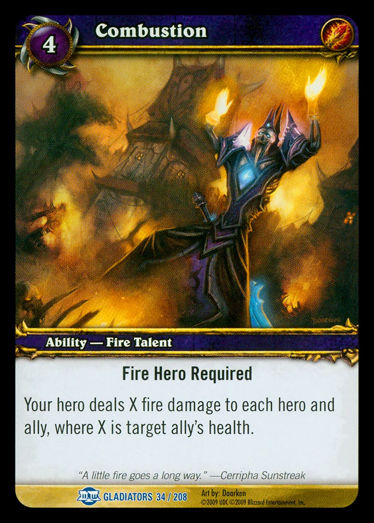 Card scan: Combustion