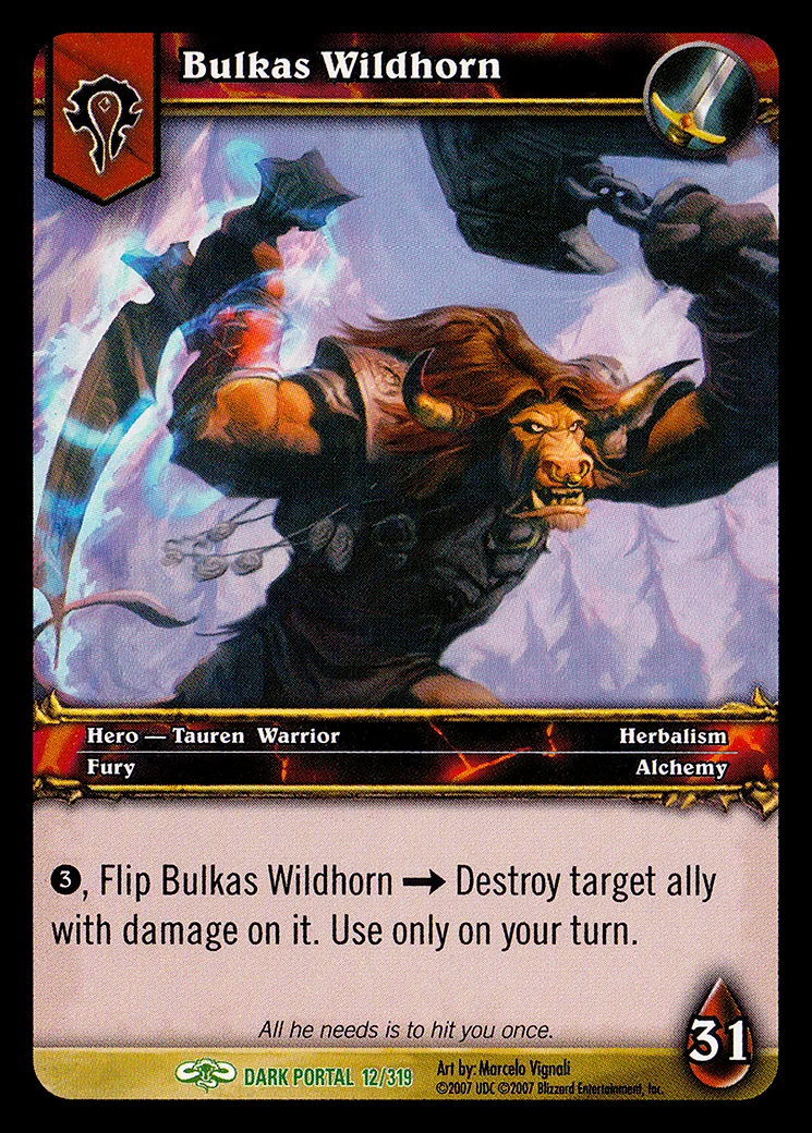 Card scan: Bulkas Wildhorn