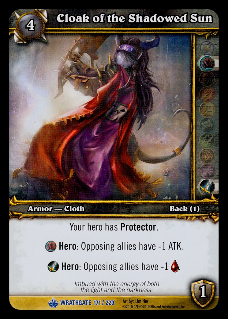 Card scan: Cloak of the Shadowed Sun