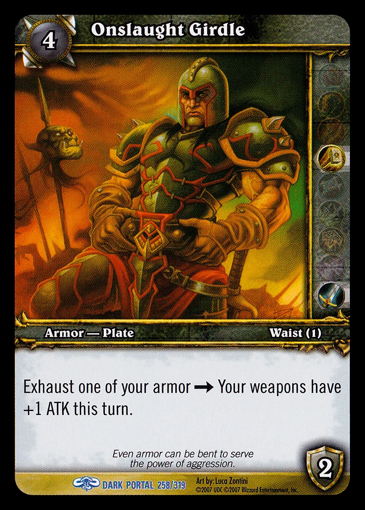Card scan: Onslaught Girdle