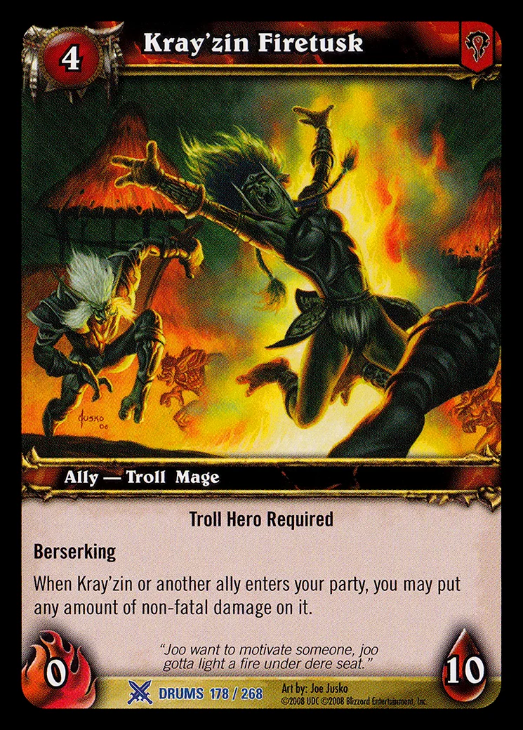 Card scan: Kray'zin Firetusk
