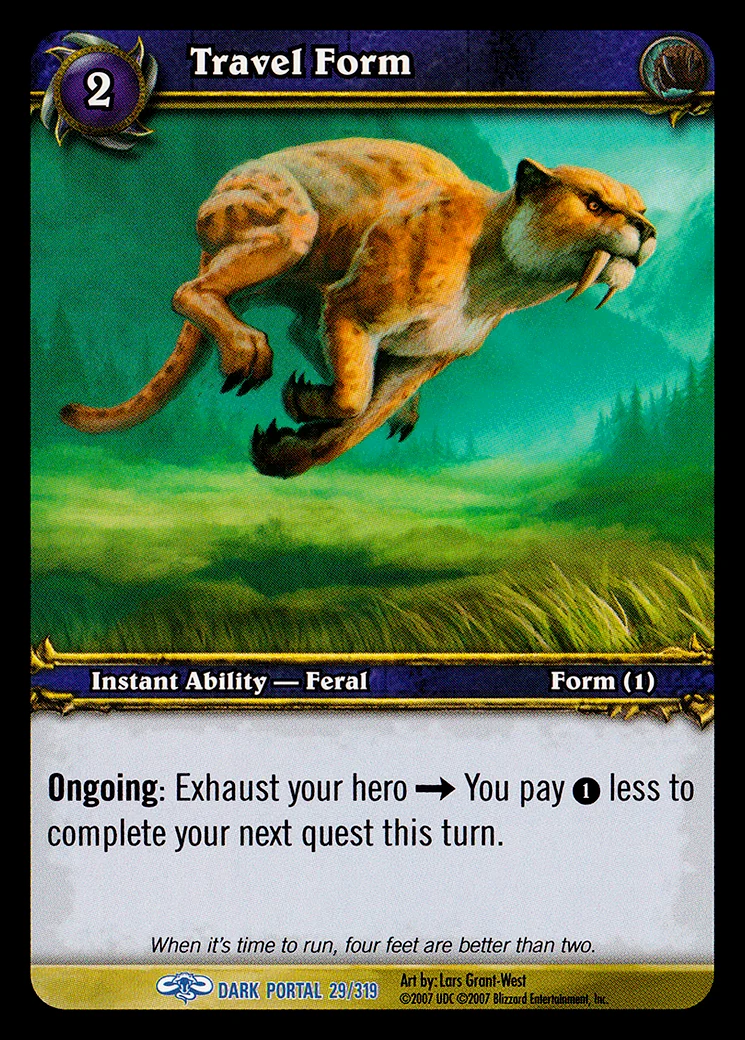Card scan: Travel Form
