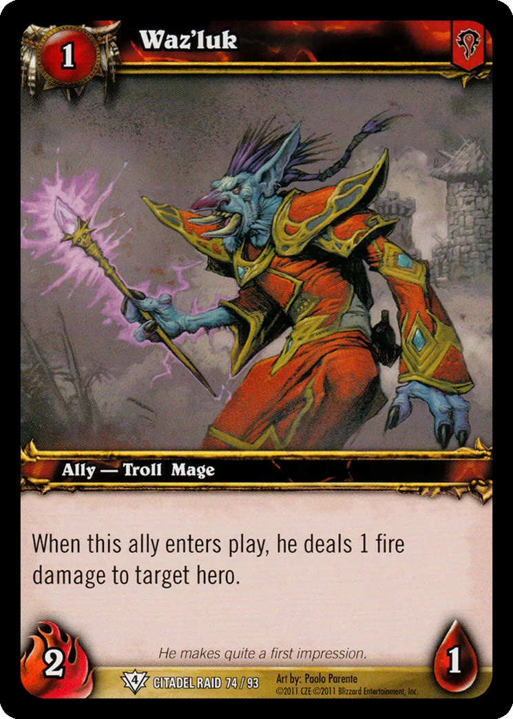 Card scan: Waz'luk