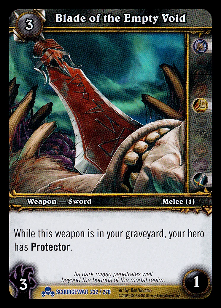 Card scan: Blade of the Empty Void