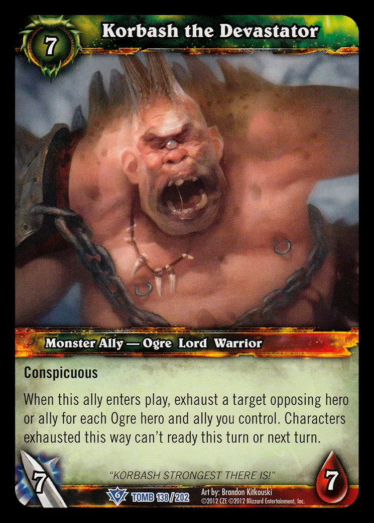 Card scan: Korbash the Devastator