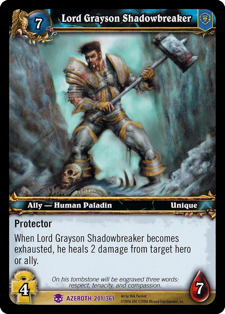 Card scan: Lord Grayson Shadowbreaker