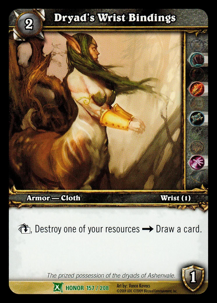 Card scan: Dryad's Wrist Bindings
