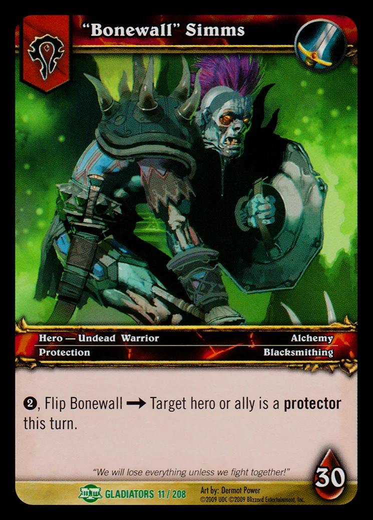 Card scan: "Bonewall" Simms