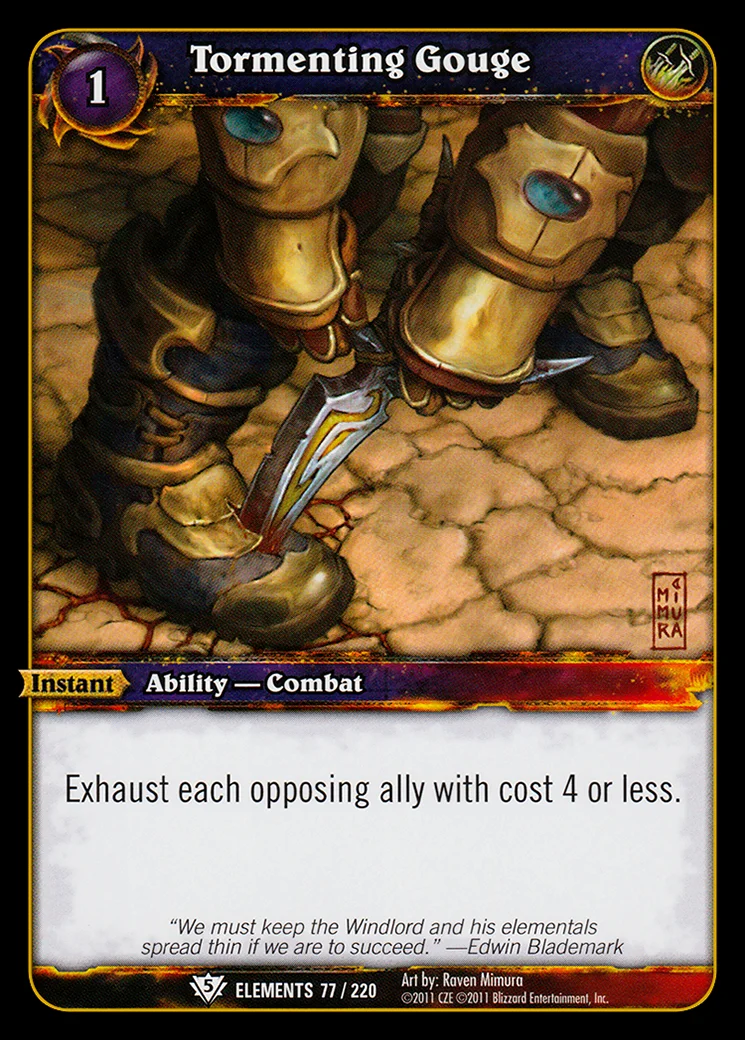 Card scan: Tormenting Gouge