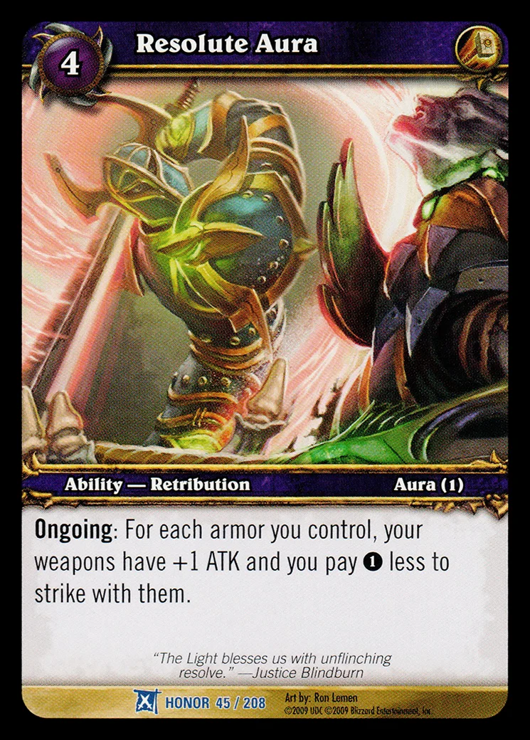 Card scan: Resolute Aura