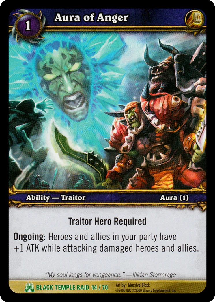 Card scan: Aura of Anger