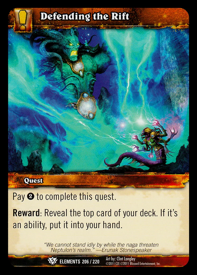 Card scan: Defending the Rift