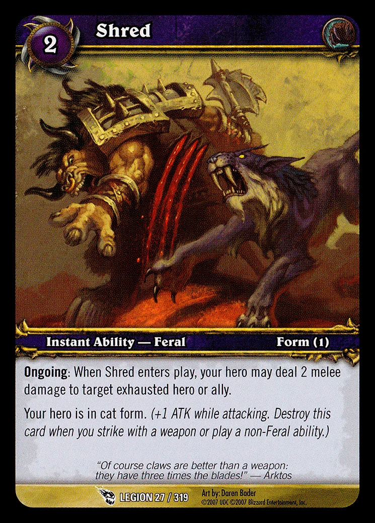 Card scan: Shred