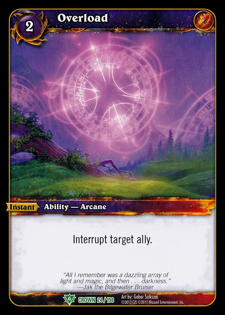 Card scan: Overload