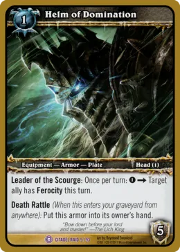 Card scan: Helm of Domination