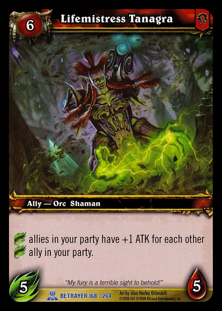 Card scan: Lifemistress Tanagra