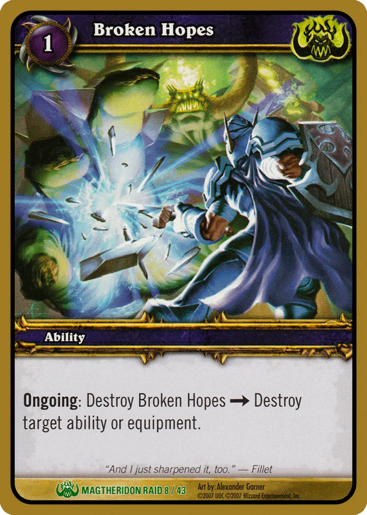 Card scan: Broken Hopes