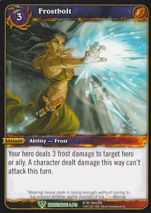 Card scan: Frostbolt
