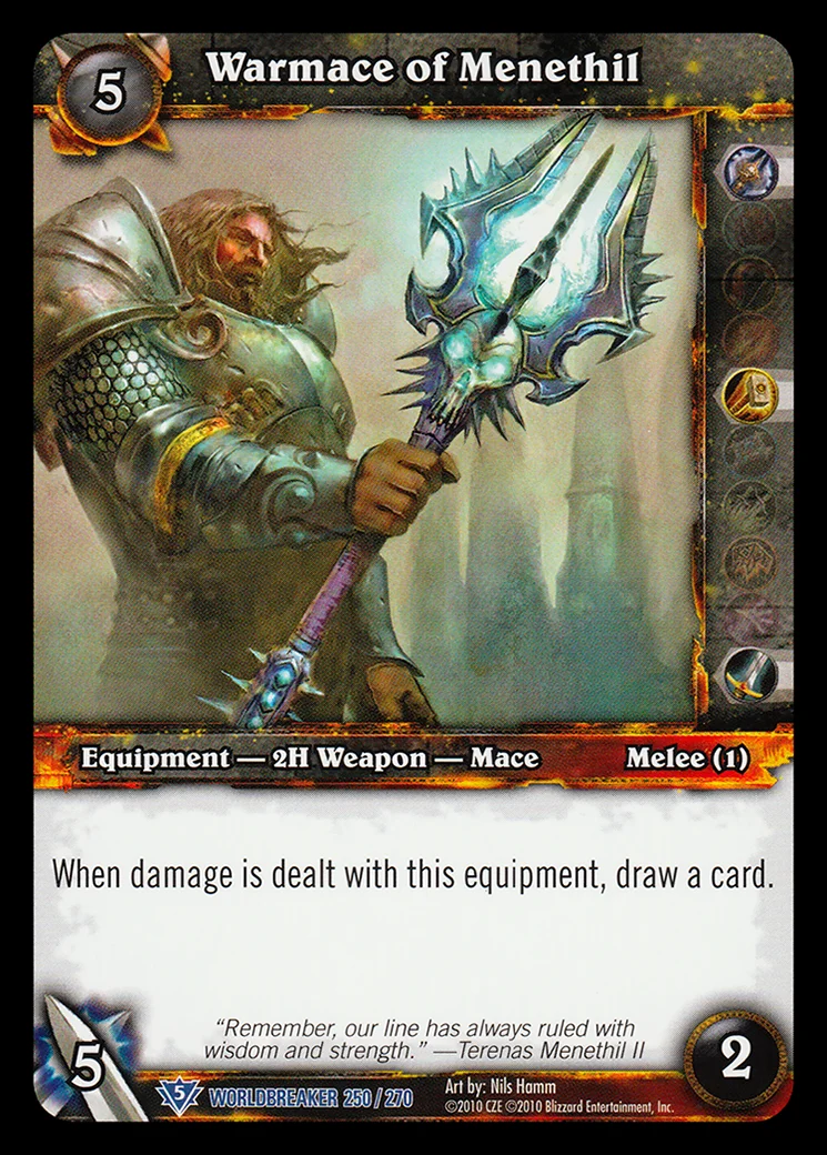Card scan: Warmace of Menethil