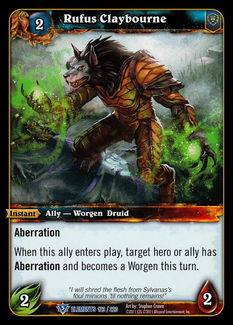 Card scan: Rufus Claybourne