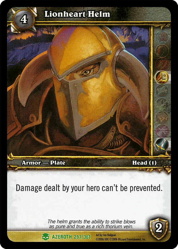 Card scan: Lionheart Helm