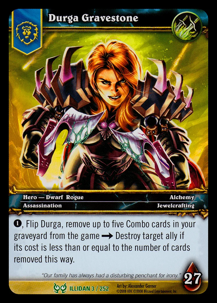 Card scan: Durga Gravestone